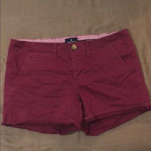 Maroon American Eagle Shorts
